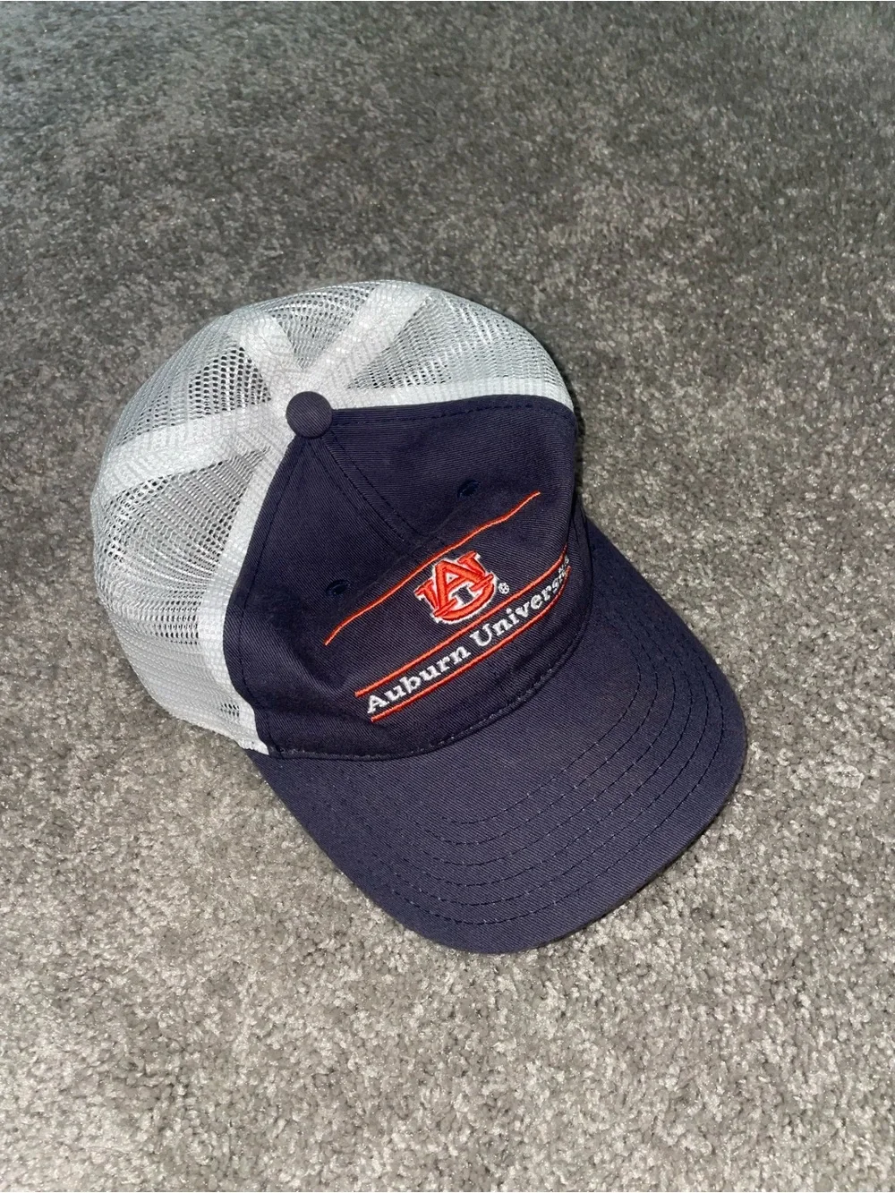 Auburn University Navy and White Trucker Hat Youth
